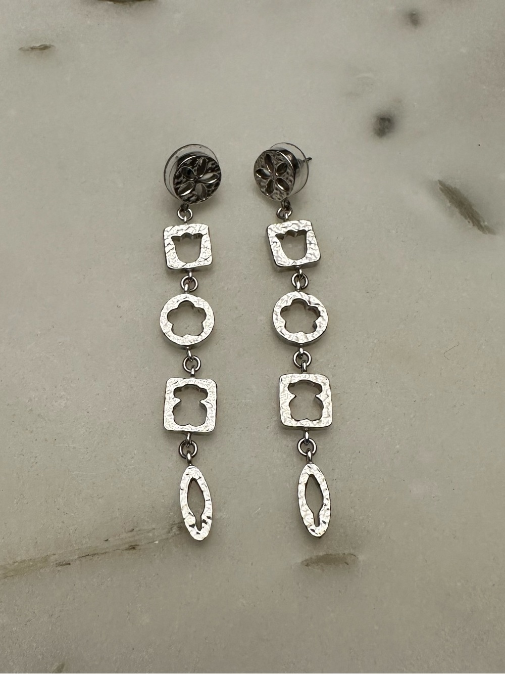 TOUS Sterling Silver Dangle Earrings